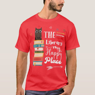 Cool Library Art For Men Women Bookworm Librarian T-Shirt