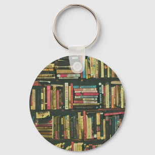 Cool library lover gift keychain