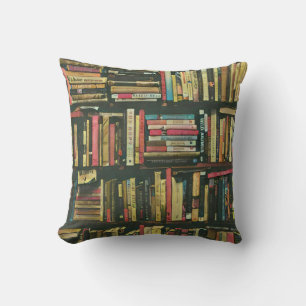 Cool library lover gift throw pillow