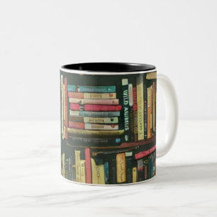 Cool library lover gift Two-Tone coffee mug