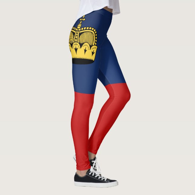 Cool Liechtenstein Flag Fashion Leggings (Right)
