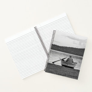 Cool lifestyle cultural photo of Aegean fisherman Notebook