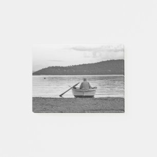 Cool lifestyle cultural photo of Aegean fisherman Post-it Notes