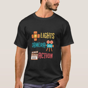 Cool Lights Camera Action Movie or Directors gift T-Shirt