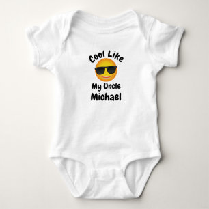 Cool Like My Uncle Your Name Baby Bodysuit