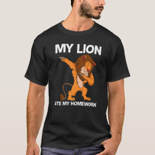 Cool Lion For Kids Boys Jungle Safari Animal T-Shirt