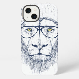 Cool lion (white) iPhone 13 case