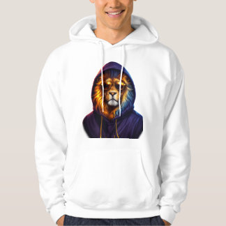 Cool Lion with Sunglasses Urban Streetwear Hoodie