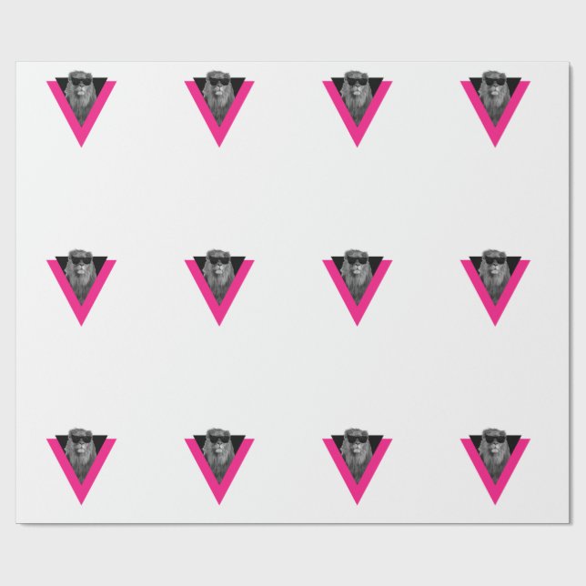 Cool Lion Wrapping Paper (Flat)