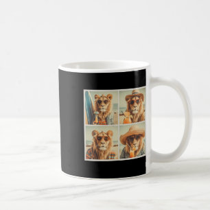 Cool Lions With Sungles Cute Animal Vacation Beach Coffee Mug