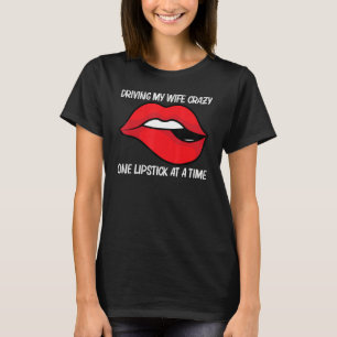 Cool Lipstick For Men Dad Boys Cosmetic Makeup   T-Shirt