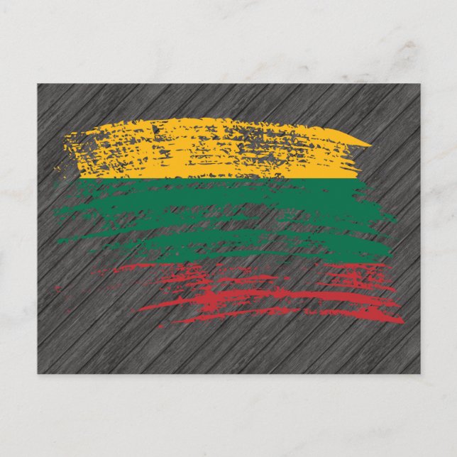 Cool Lithuanian flag design Postcard (Front)