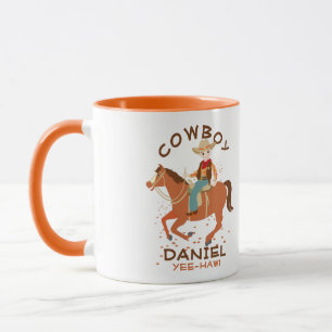 Cool little cowboy and horse Birthday Party Mug