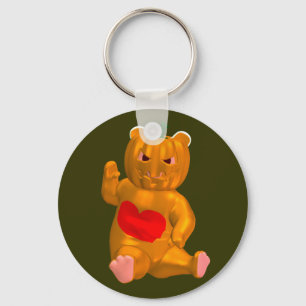 Cool Little Halloween Bear Keychain
