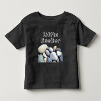 Cool Little Rocker Custom Text Pebble Ston