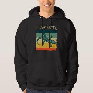 Cool Lizard For Girls Mom Reptile Animal Lizard Hoodie
