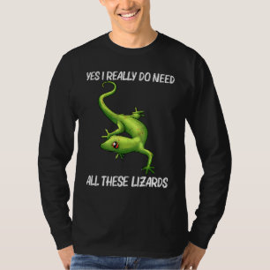 Cool Lizard For Men Women Gecko Green Reptile Anim T-Shirt