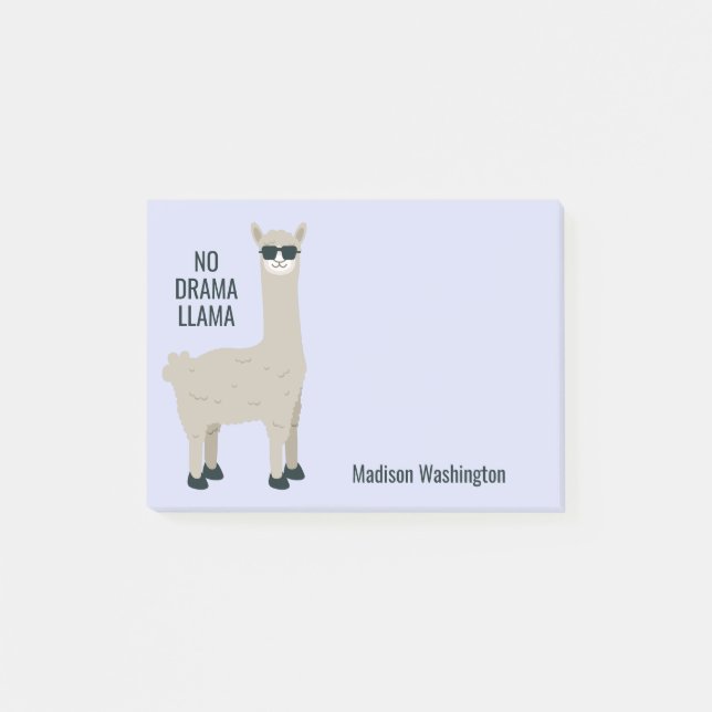 Cool Llama custom name & colour notes (Front)