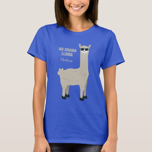 Cool llama custom name & text shirts & jackets (Front)