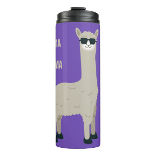 Cool Llama custom text & colour tumbler