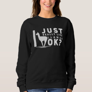 Cool Llama For Men Women Alpaca Lover Peruvian Spi Sweatshirt