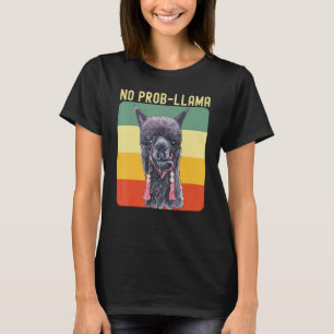 Cool Llama For Men Women No Prob Llama Alpaca Farm T-Shirt