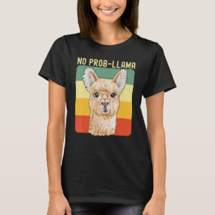 Cool Llama For Men Women No Prob Llama Alpaca Farm T-Shirt