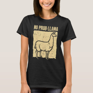 Cool Llama For Men Women No Prob Llama Alpaca Farm T-Shirt