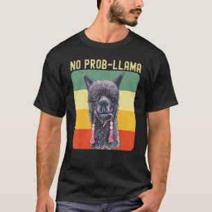 Cool Llama For Men Women No Prob Llama Alpaca Farm T-Shirt