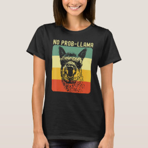 Cool Llama For Men Women No Prob Llama Alpaca Farm T-Shirt