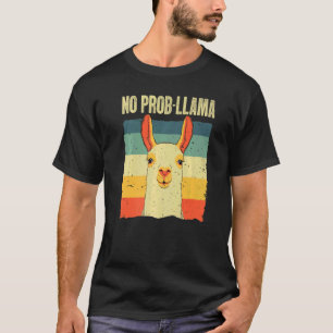 Cool Llama For Men Women No Prob Llama Alpaca Farm T-Shirt