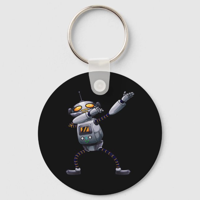Cool Love Dancing Dabber Mechanisms Men Designs Fu Keychain (Front)