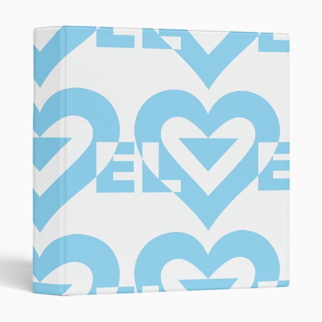 Cool Love Graphic, Blue Binder (Front/Spine)