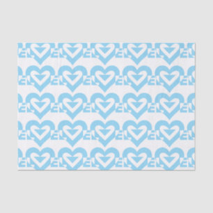 Cool Love Graphic, Blue Tissue Paper