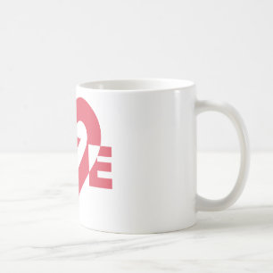 Cool Love Graphic, Cherry Pink Coffee Mug
