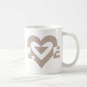 Cool Love Graphic, Grey Coffee Mug