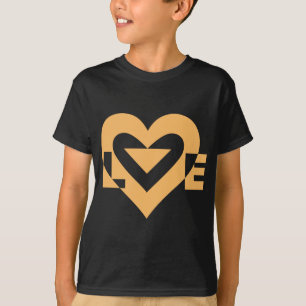 Cool Love Graphic, Orange T-Shirt