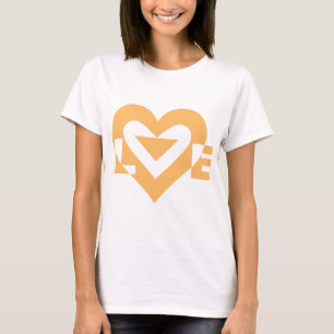 Cool Love Graphic, Orange T-Shirt