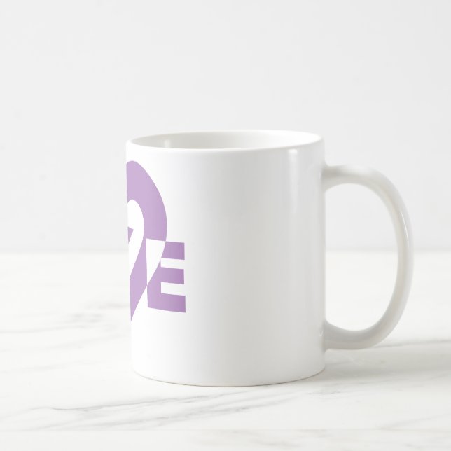 Cool Love Graphic, Purple Coffee Mug (Right)