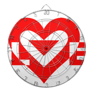 Cool Love Graphic, Red Dartboard