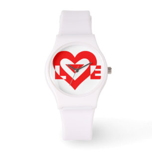 Cool Love Graphic, Red Watch