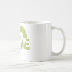 Cool Love Graphic, Sage Green Coffee Mug