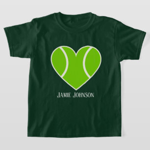 cool love tennis add name T-Shirt