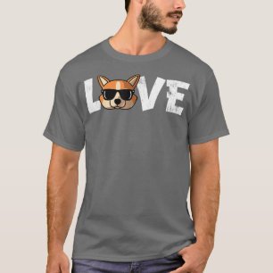 Cool Love Welsh Corgi Mom Funny Welsh Corgi Dad -2 T-Shirt