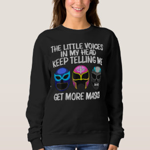 Cool Lucha Libre Art For Men Women Luchador Wrestl Sweatshirt