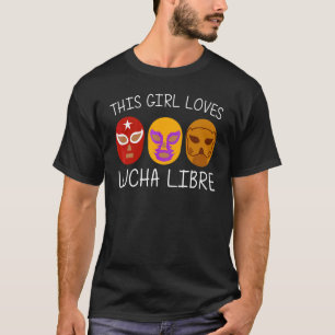Cool Lucha Libre For Girls Kids Luchador Mexican W T-Shirt