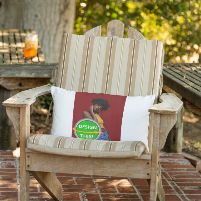 COOL! Lumbar Pillow 13" x 21" Outdoor - Customize  (Chair)