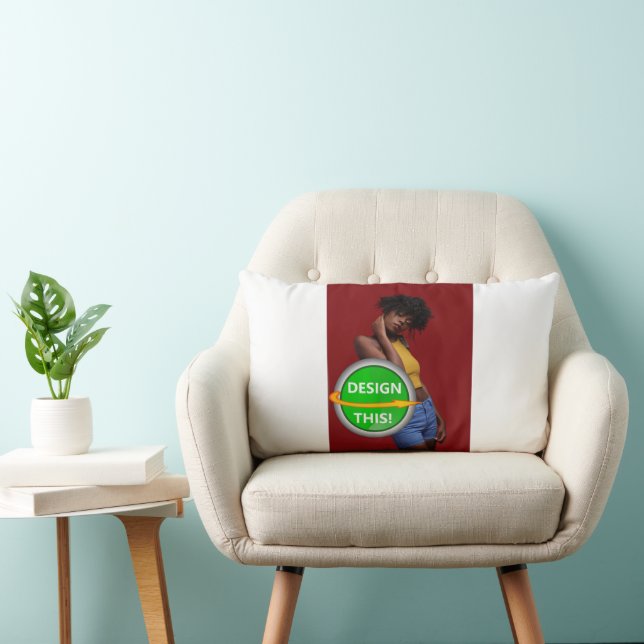 COOL! Lumbar Pillow 13" x 21" Polyester -Customize (Chair)