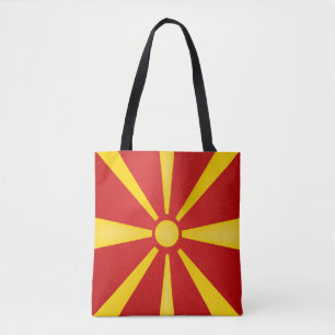Cool Macedonia Flag Fashion Tote Bag