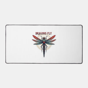 Cool Machined Steampunk Dragonfly - Dragons Fly -  Desk Mat